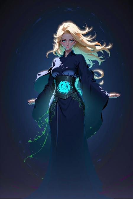 00661-1039188428-elemental spirit, cinematic still, 1girl, woman, spy villainess, kimono, moonlit night, bombshell hair, blonde hair, Pompadour,.webp